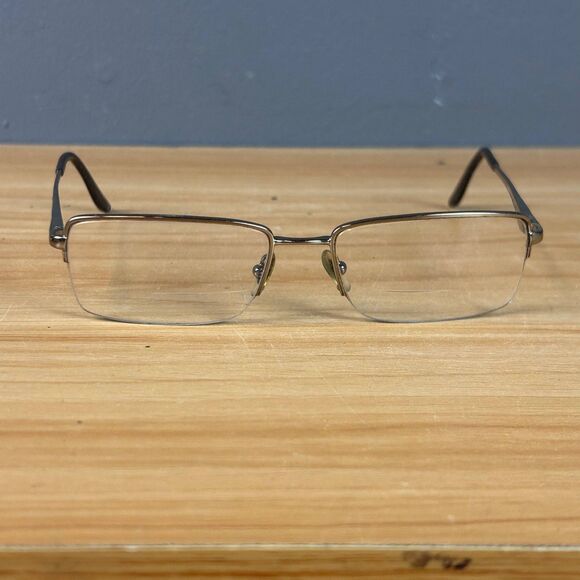 Ray-Ban RB6154 2531 Gunmetal Metal Eyeglasses Half-Rim 54-17-140 Frame Only - Picture 2 of 6